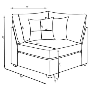 SECTIONAL 6PCS 551511-COA