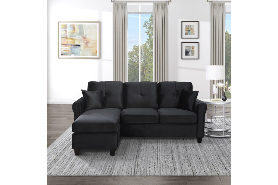REVERSIBLE SOFA CHAISE 9411BK-HE