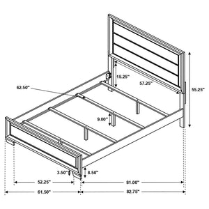 4PCS QUEEN BEDROOM SET /205321Q-S4-COA