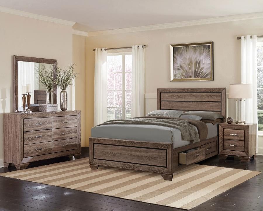 4PCS QUEEN BEDROOM SET /204190Q-S4-COA