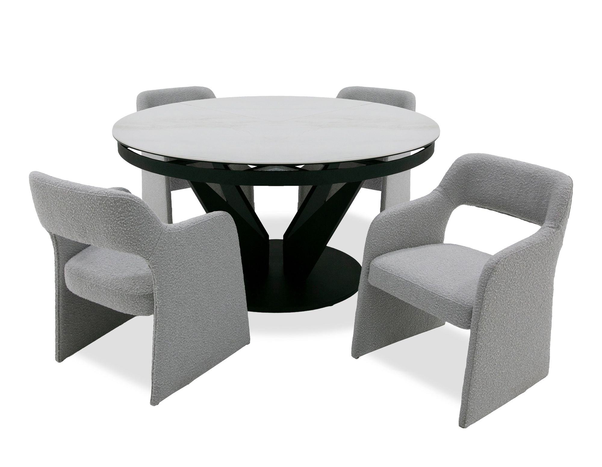 EXTENDABLE OVAL DINING TABLE 8951-VIG