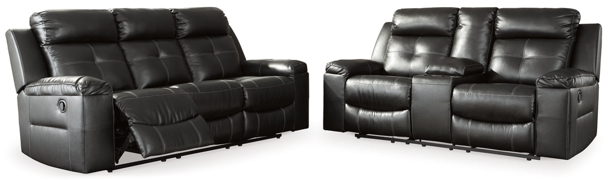 RECLINING SOFA AND LOVESEAT 8210588/94-ASH