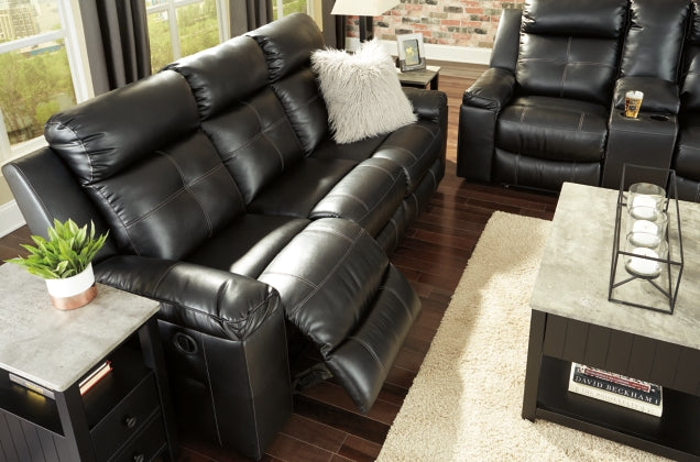 RECLINING SOFA AND LOVESEAT 8210588/94-ASH