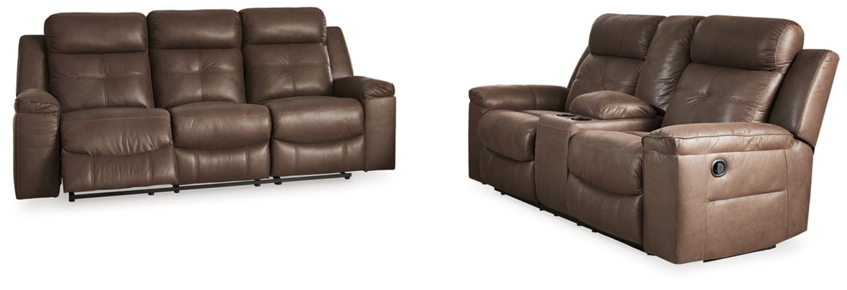 RECLINING SOFA AND LOVESEAT 8670488/94-ASH
