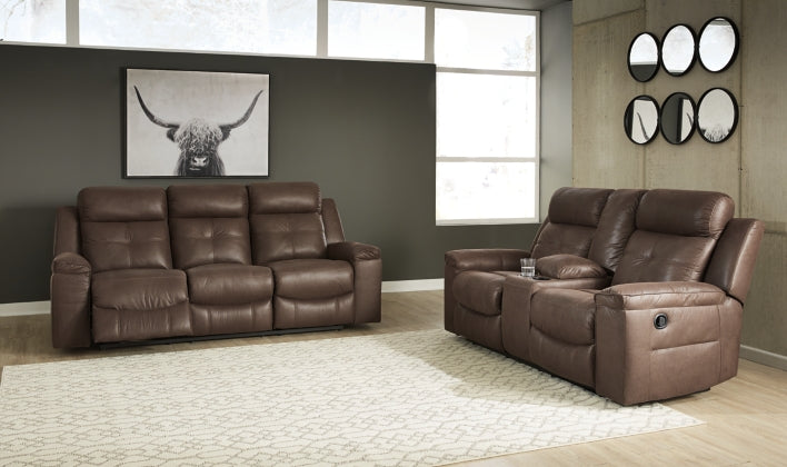 RECLINING SOFA AND LOVESEAT 8670488/94-ASH
