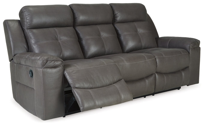 RECLINING SOFA AND LOVESEAT 8670588/94-ASH