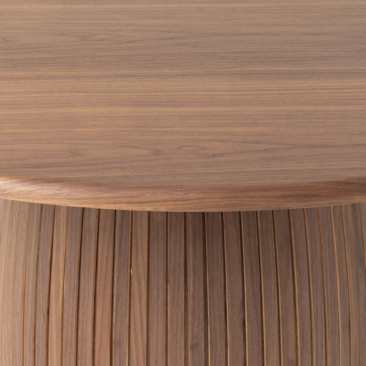 MODERN WALNUT ROUND DINING TABLE 3630-VIG
