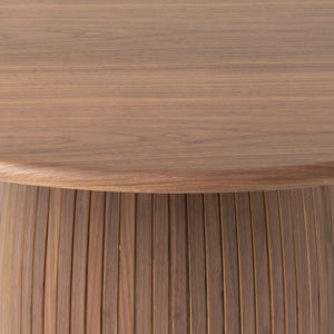 MODERN WALNUT ROUND DINING TABLE 3630-VIG