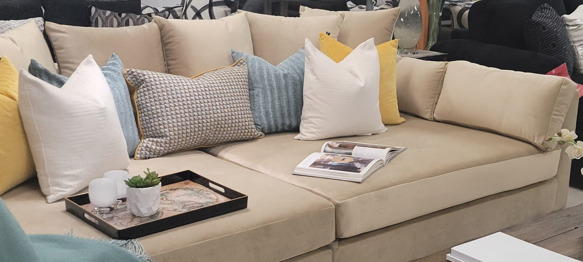 EXTRA WIDE 2 PCS SOFA CUSTOM MADE