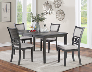 GIA 60" DINING TABLE+CHAIRS 5PCS-NC