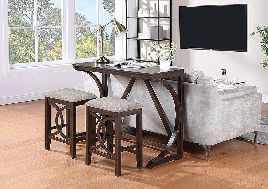 BELLA COUNTER TABLE & 2 STOOLS-NC