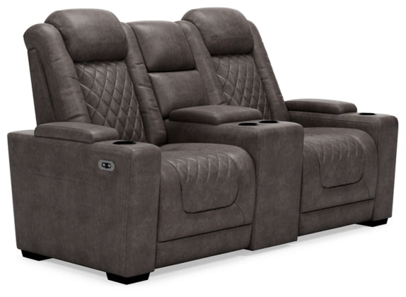 POWER RECLINING SOFA AND LOVESEAT 9300315/18-ASH