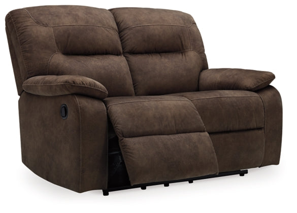 RECLINING SOFA AND LOVESEAT 9380281/86-ASH