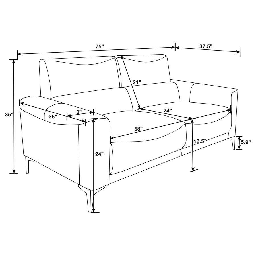SOFA AND LOVESEAT 509731-S2-COA