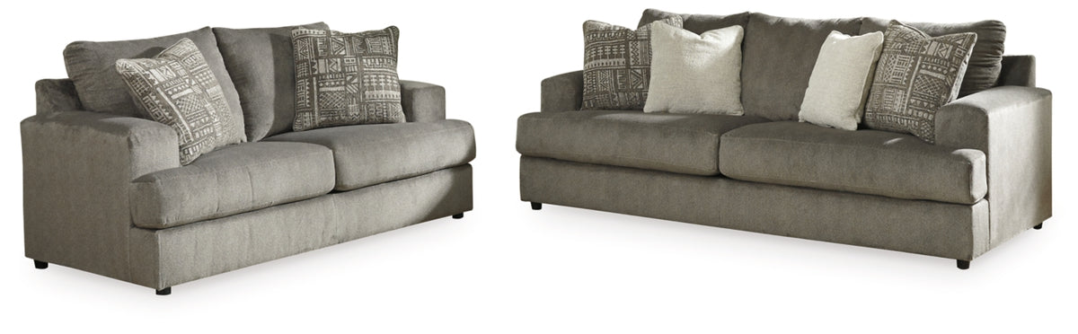 SOFA AND LOVESEAT 9510335/38-ASH