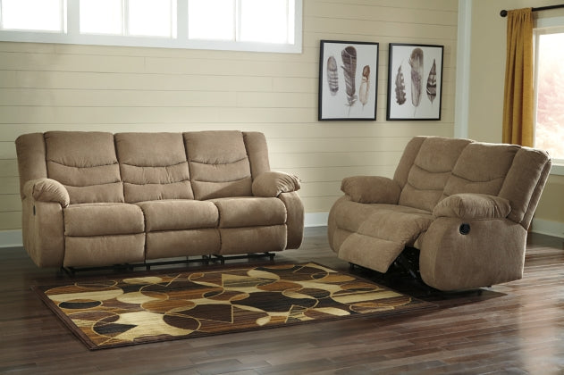 RECLINING SOFA AND LOVESEAT 9860488/86-ASH
