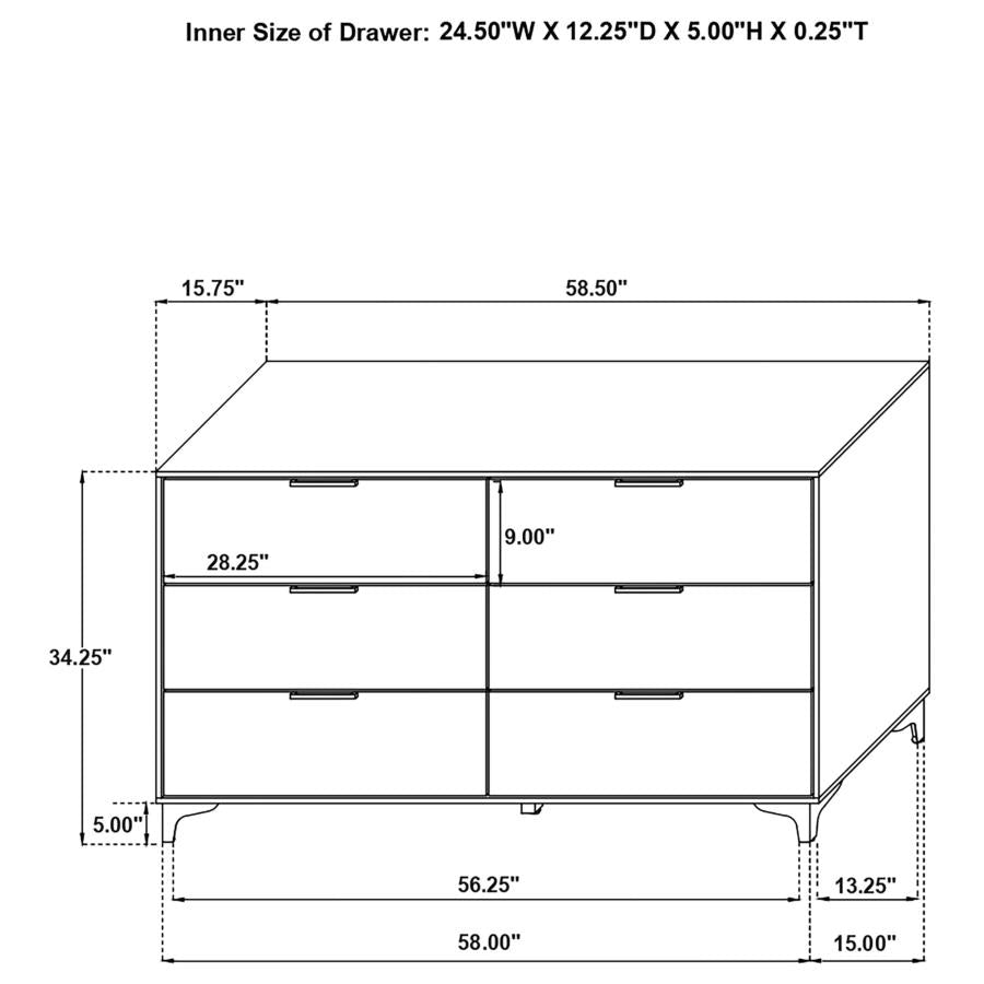 4PCS QUEEN BEDROOM SET /224401Q-S4-COA