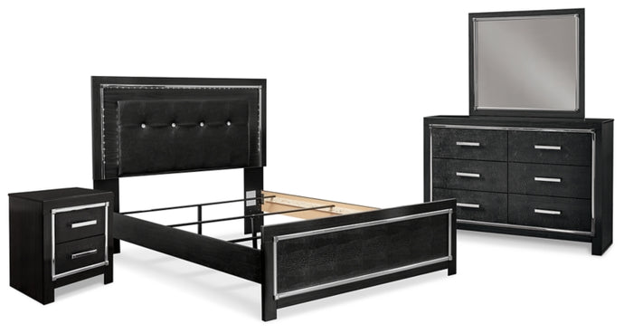 4PCS QUEEN BEDROOM B1420B2/B1/92-ASH