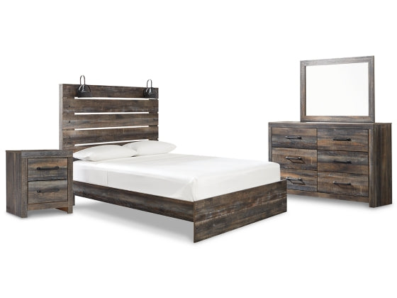 4PCS QUEEN BEDROOM B211B4/B1/92-ASH