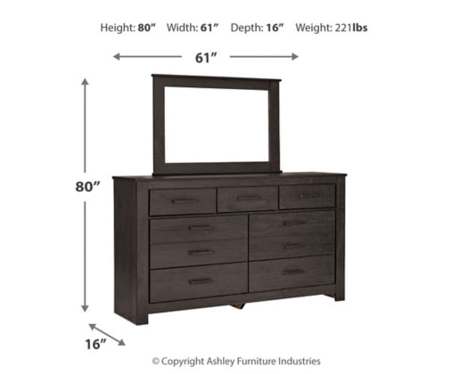 5PCS QUEEN BEDROOM B249-67/92(2)/B1-ASH