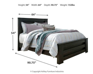 5PCS QUEEN BEDROOM B249-67/92(2)/B1-ASH