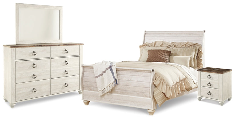 4PCS QUEEN BEDROOM B267B4/B1/92-ASH