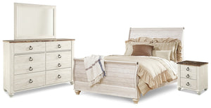 4PCS QUEEN BEDROOM B267B4/B1/92-ASH