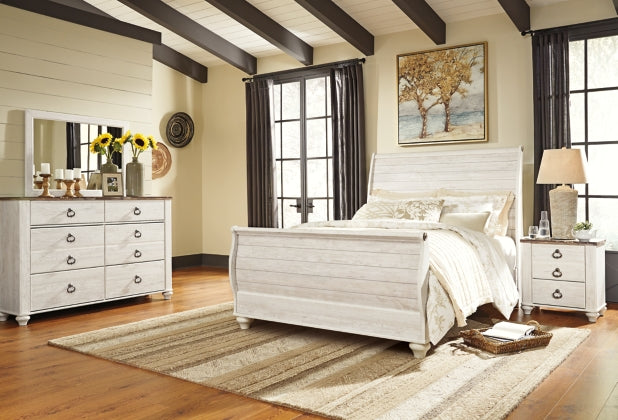 4PCS QUEEN BEDROOM B267B4/B1/92-ASH
