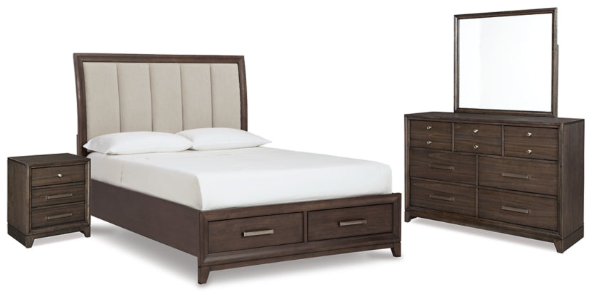 4PCS QUEEN BEDROOM B497B2/B1/93-ASH
