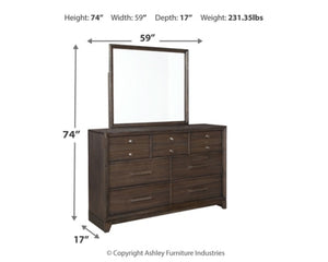5PCS QUEEN BEDROOM B497-46/93/B1/B2-ASH