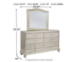 5PCS QUEEN BEDROOM B650B13/B7/46/93-ASH