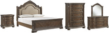 Load image into Gallery viewer, 5PCS QUEEN BEDROOM B803B2/B1/46/92-ASH