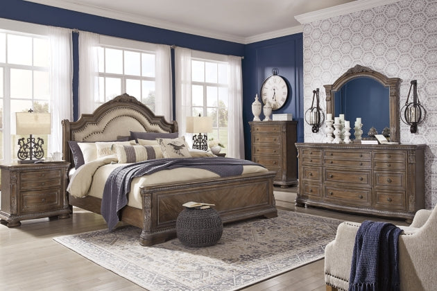 5PCS QUEEN BEDROOM B803B2/B1/46/92-ASH