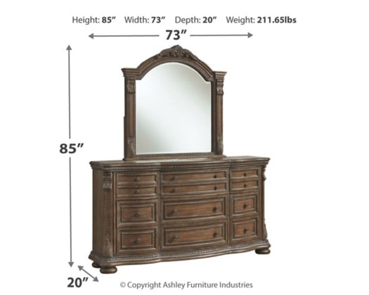 5PCS QUEEN BEDROOM B803B2/B1/46/92-ASH