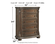 Load image into Gallery viewer, 5PCS QUEEN BEDROOM B803B2/B1/46/92-ASH