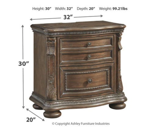 5PCS QUEEN BEDROOM B803B2/B1/46/92-ASH