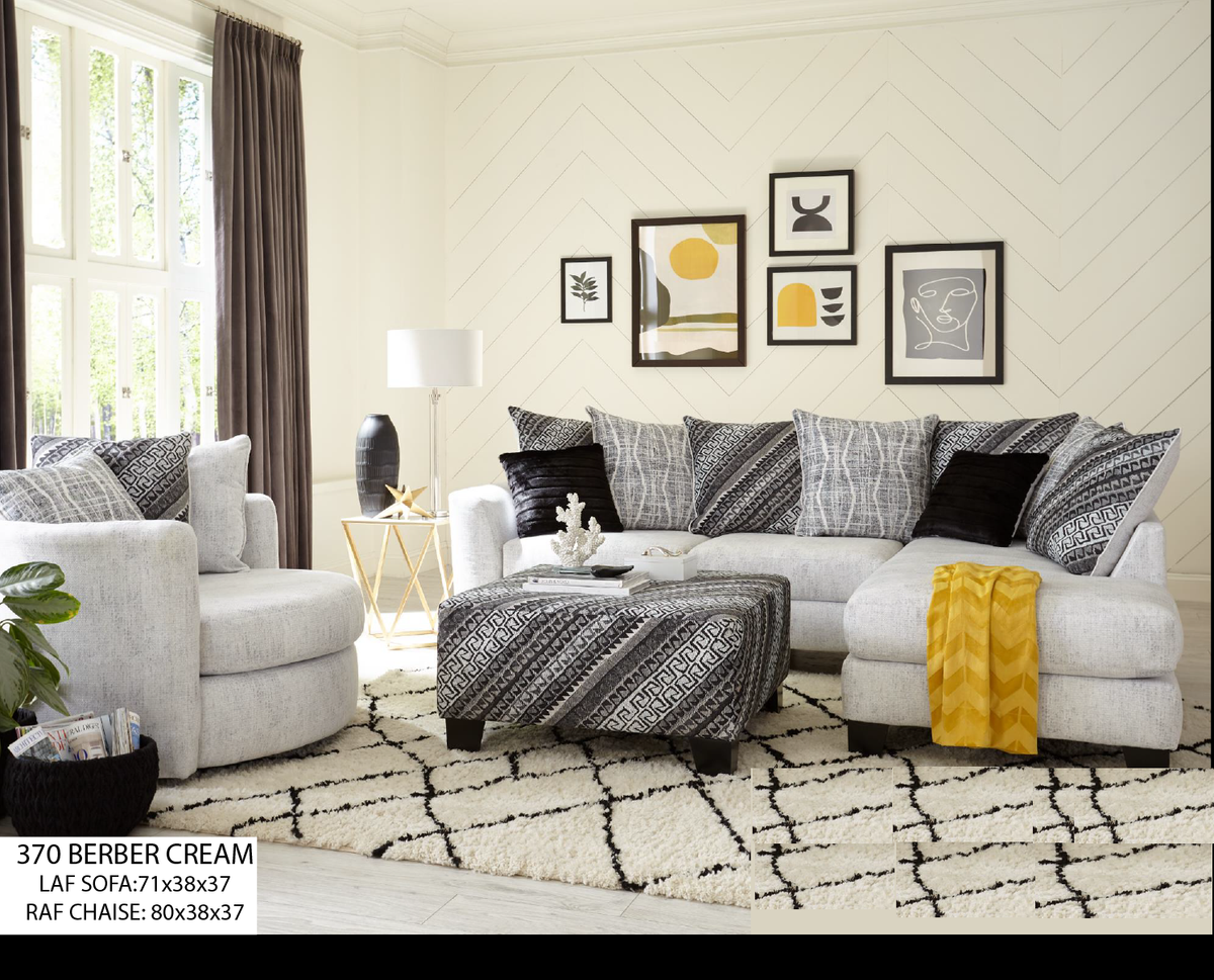 SOFA CHAISE BERBER-CREAM WFI