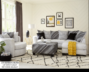 SOFA CHAISE BERBER-CREAM WFI