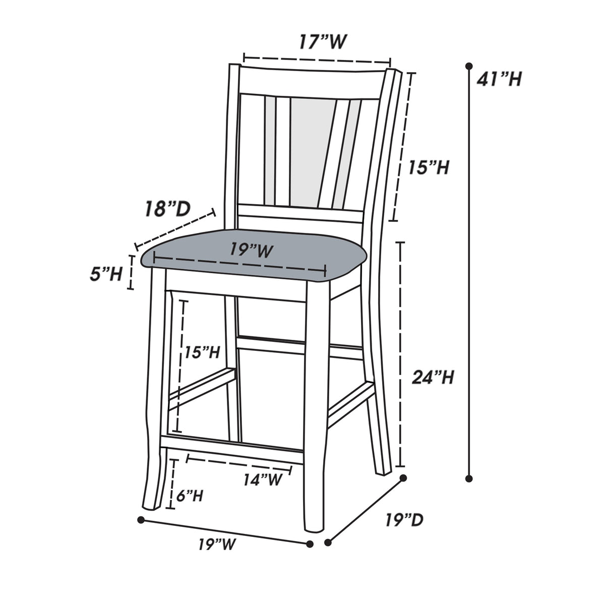 High Chair - Espresso