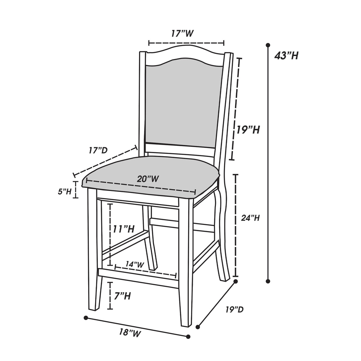 High Chair- Pu - Espresso
