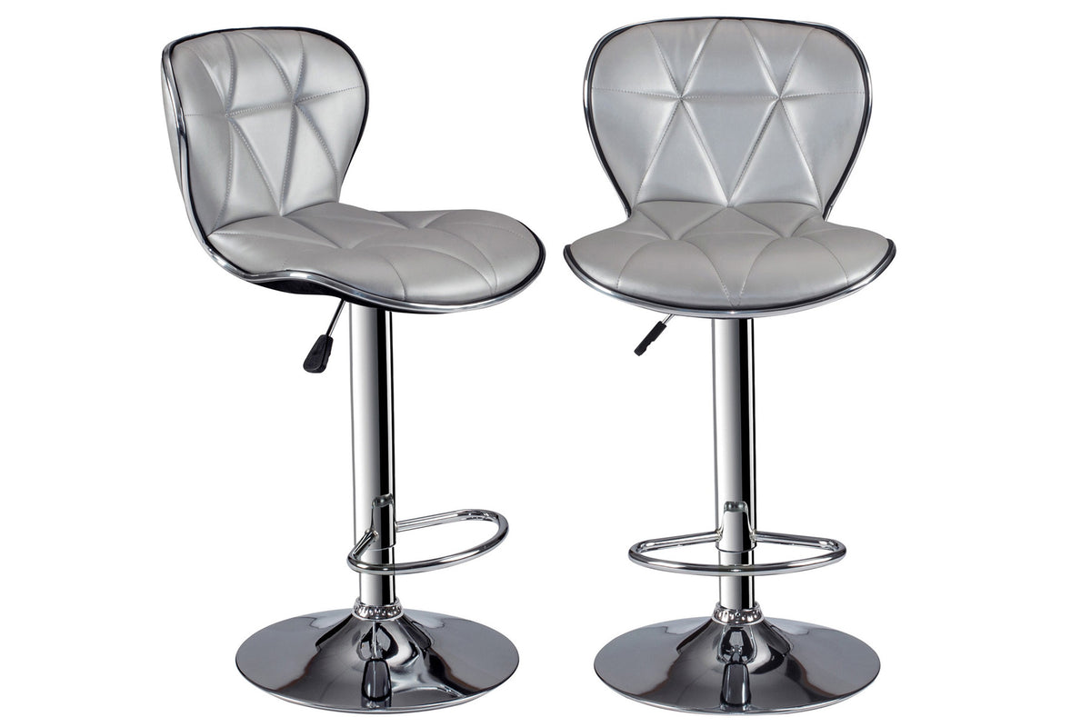 Adjustable Bar Stool - Silver