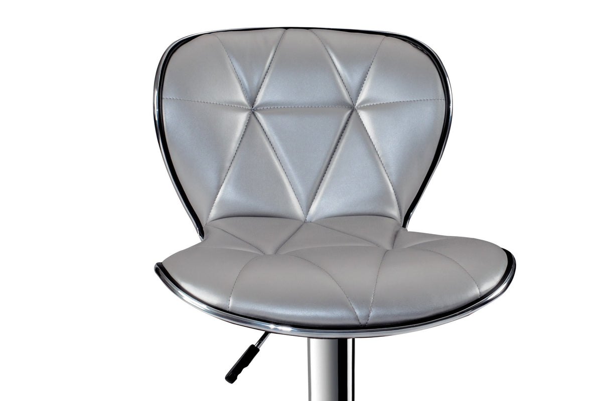 Adjustable Bar Stool - Silver