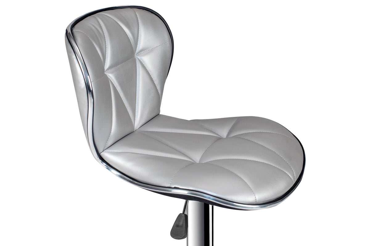 Adjustable Bar Stool - Silver