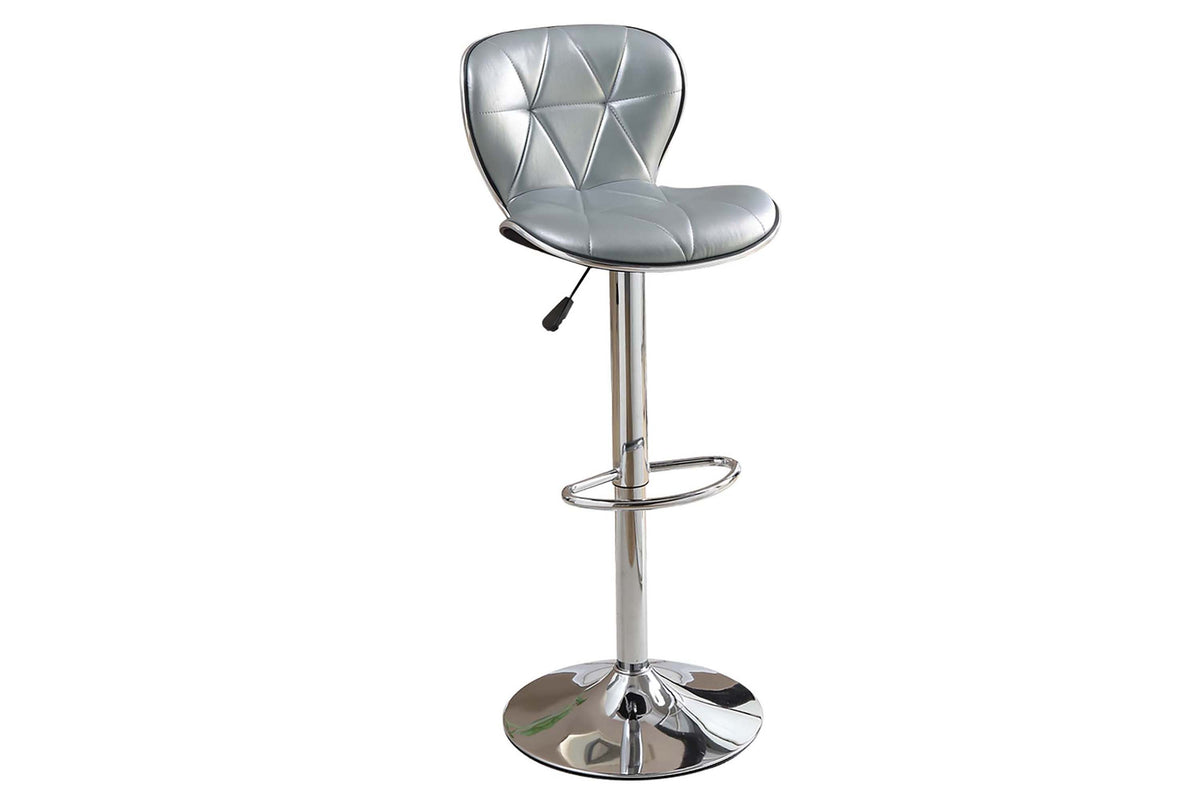 Adjustable Bar Stool - Silver