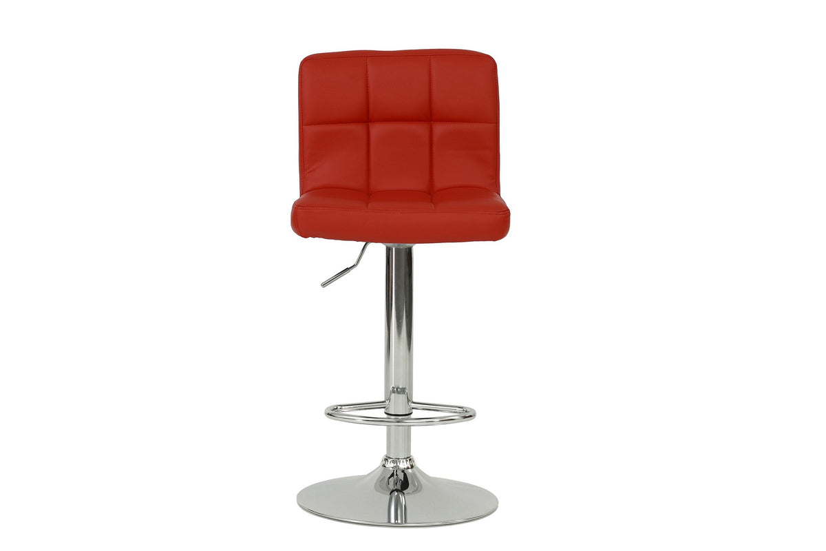 Adjustable Bar Stool - Red