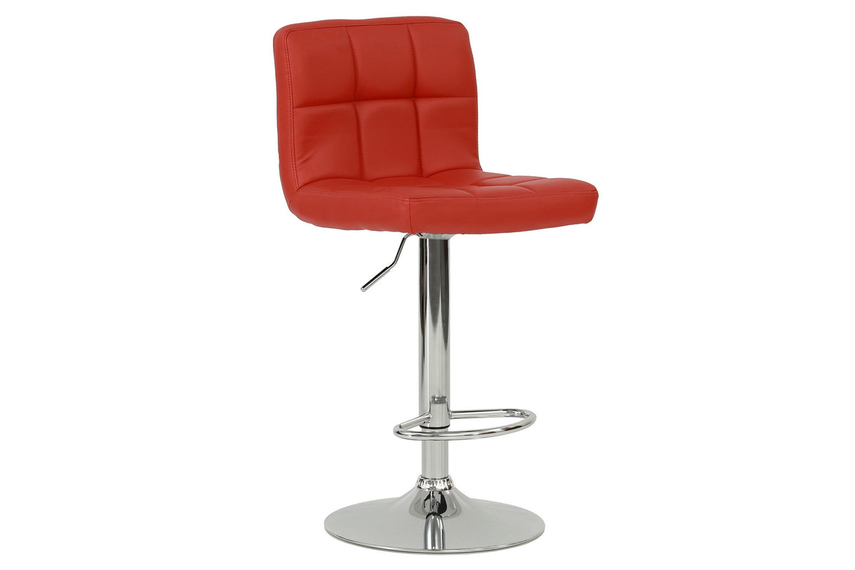 Adjustable Bar Stool - Red