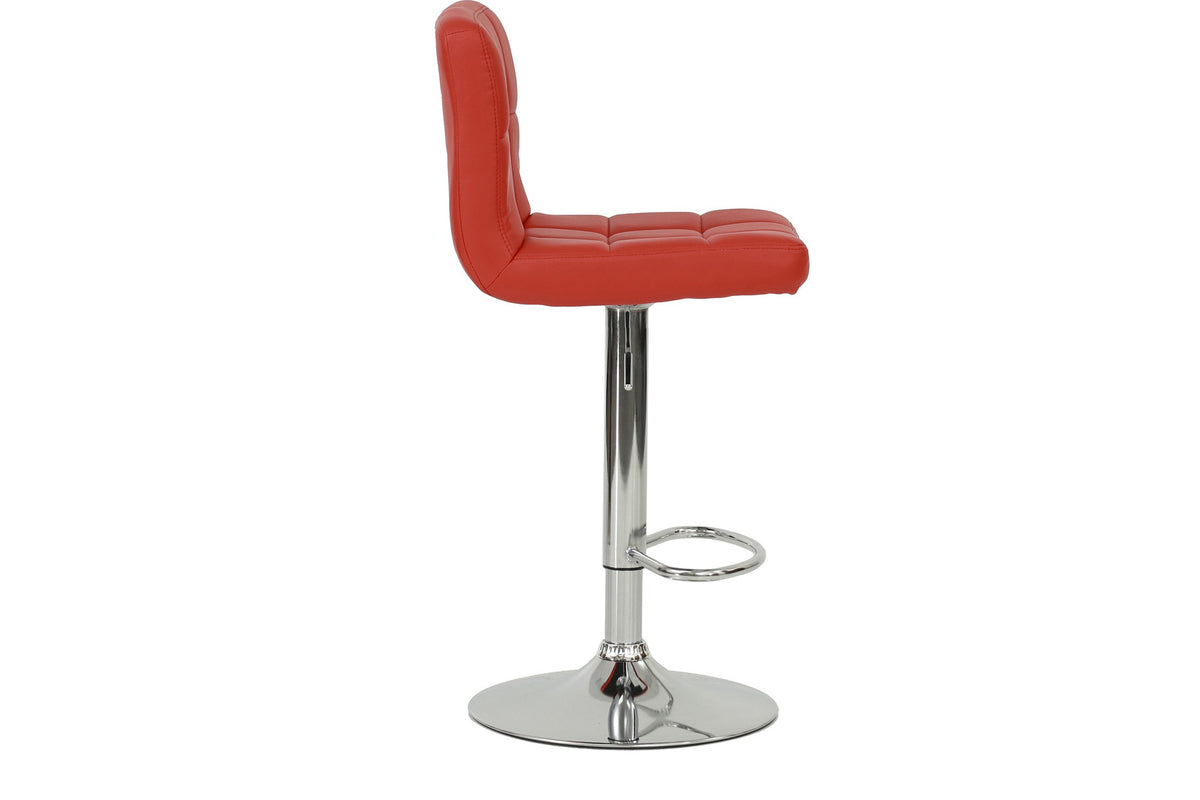 Adjustable Bar Stool - Red