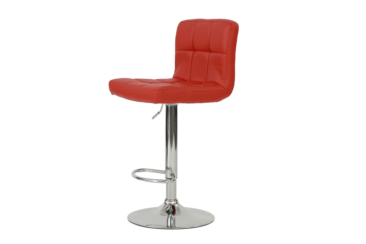 Adjustable Bar Stool - Red