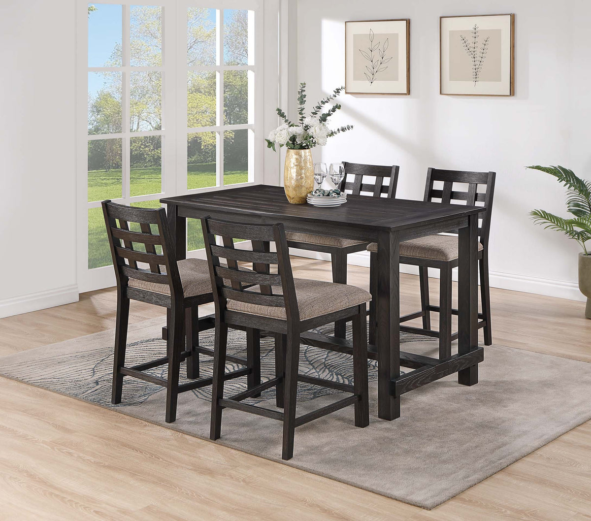 Counter Height Chair - Espresso