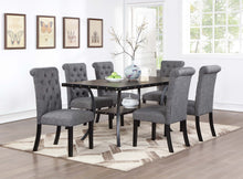 Load image into Gallery viewer, Dining Chair - Charcoal/Black Silver
